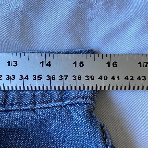 GAP Vintage Hip-Hugger Women's Blue Denim Jean Mini Skirt Stretch Size 8 - Picture 8 of 12